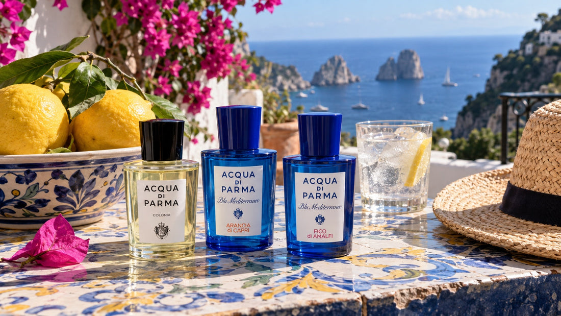 Acqua di Parma Colonia, Arancia di Capri a Fico di Amalfi na terase na Capri