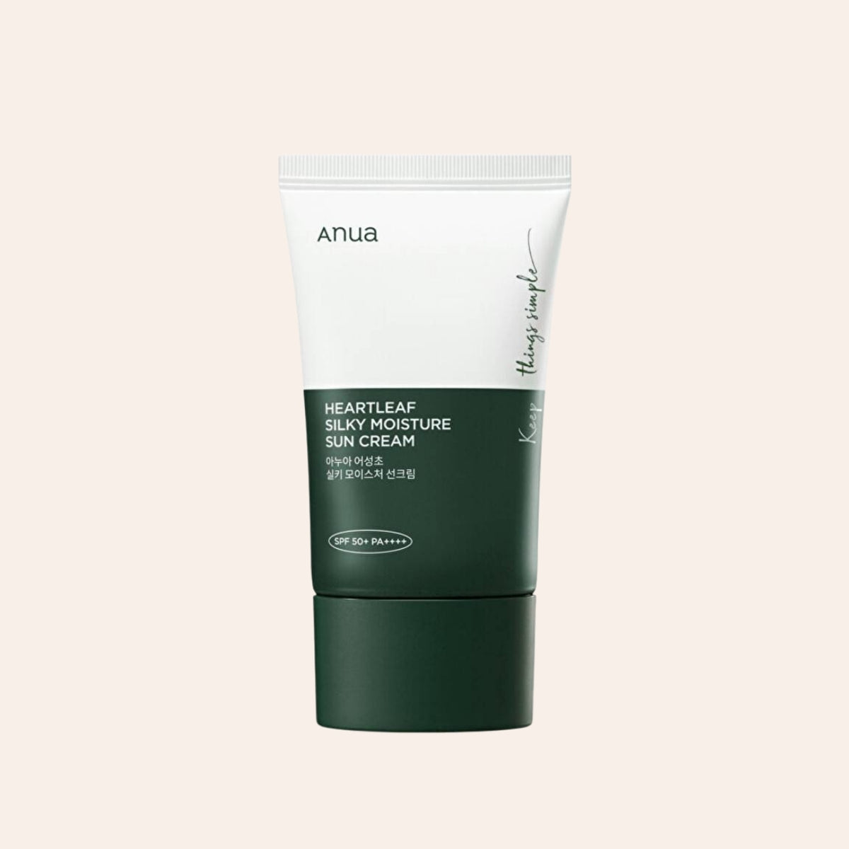 Anua Heartleaf Silky Moisture krema za sončenje 50 ml