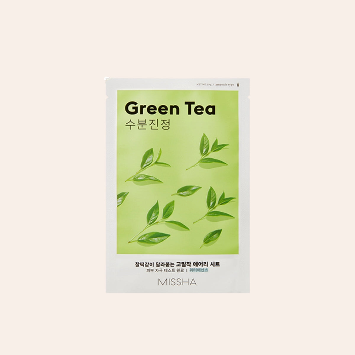 Missha Airy Fit Sheet Mask Green Tea 19 ml