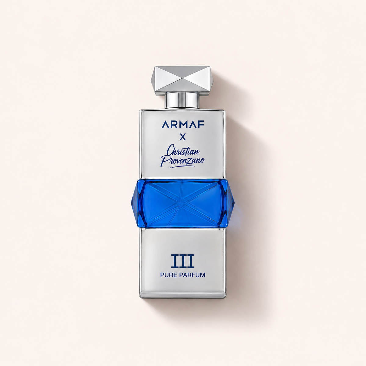 Flakon parfému Armaf X Christian Provenzano III 100 ml na světlém pozadí – MrRizz