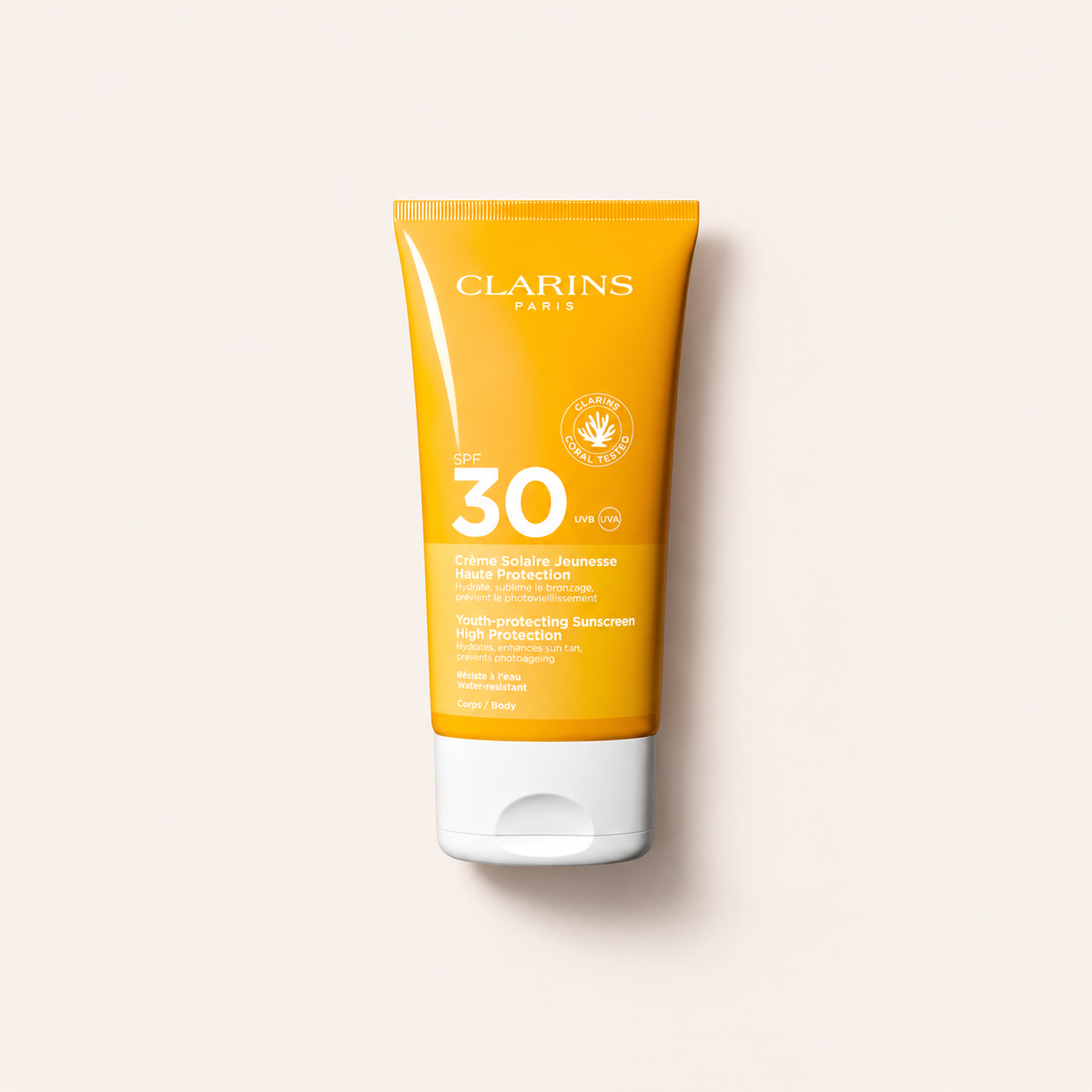 Clarins Sun Care Youth-Protecting Body Sunscreen 150 ml – opalovací přípravek na tělo – MrRizz
