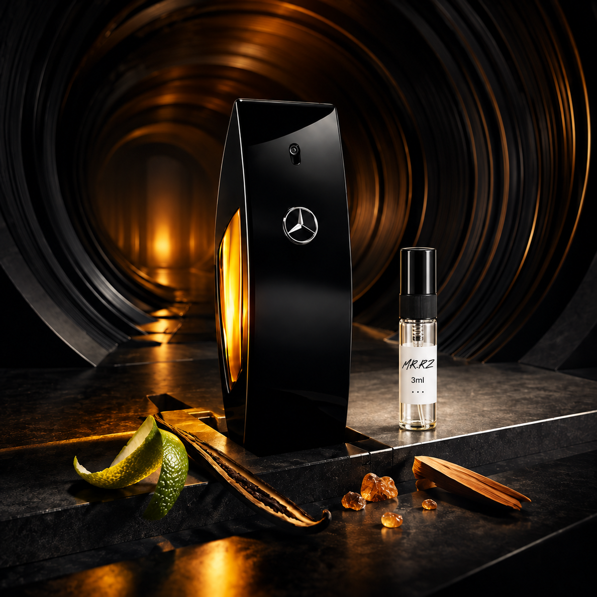 Původní prostředí s lahvičkou vzorku MrRizz