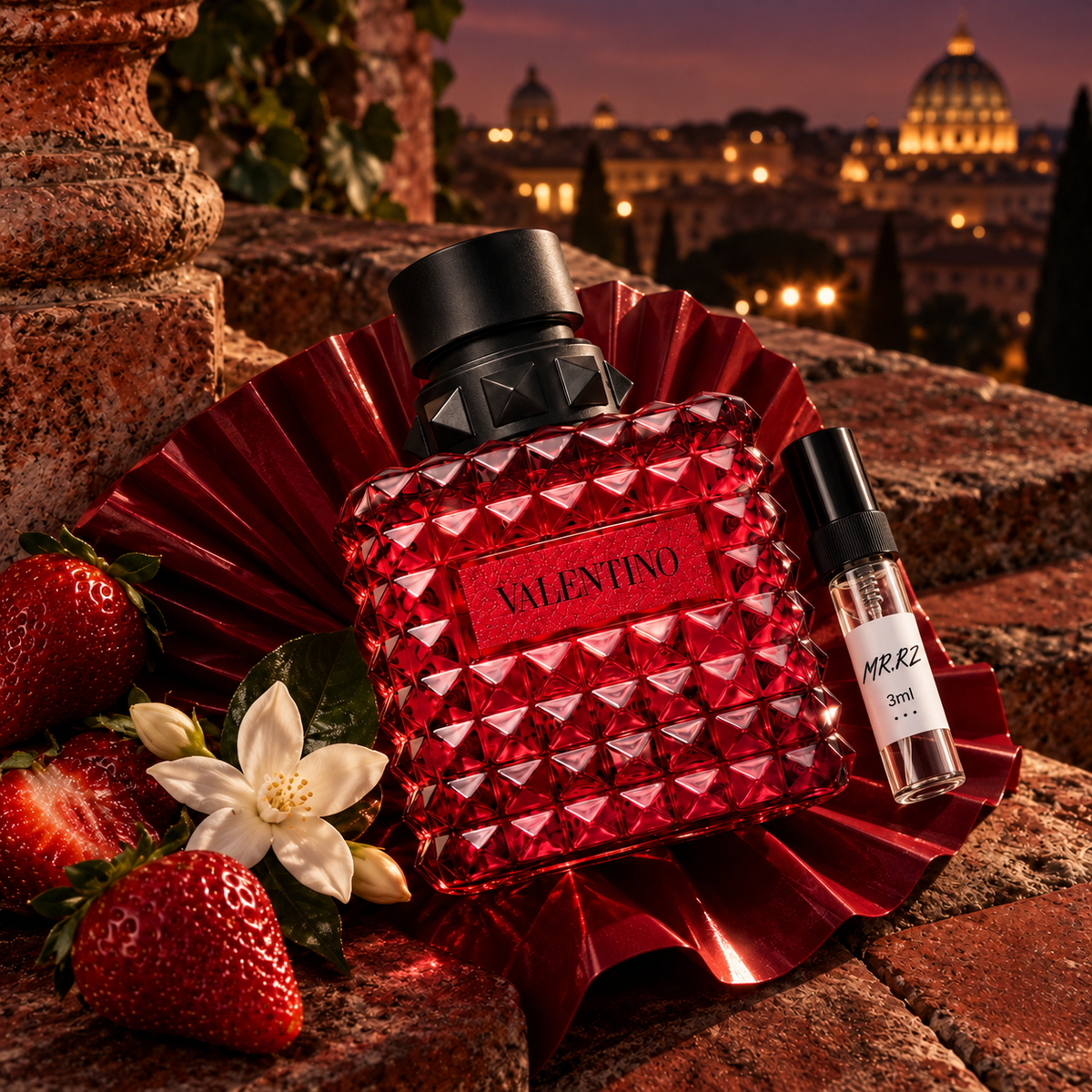 Valentino Born In Roma Donna Rendez Vous Ruby – původní prostředí s lahvičkou vzorku MrRizz