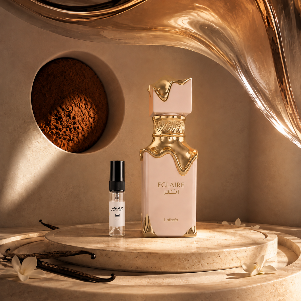 Původní prostředí s lahvičkou vzorku MrRizz