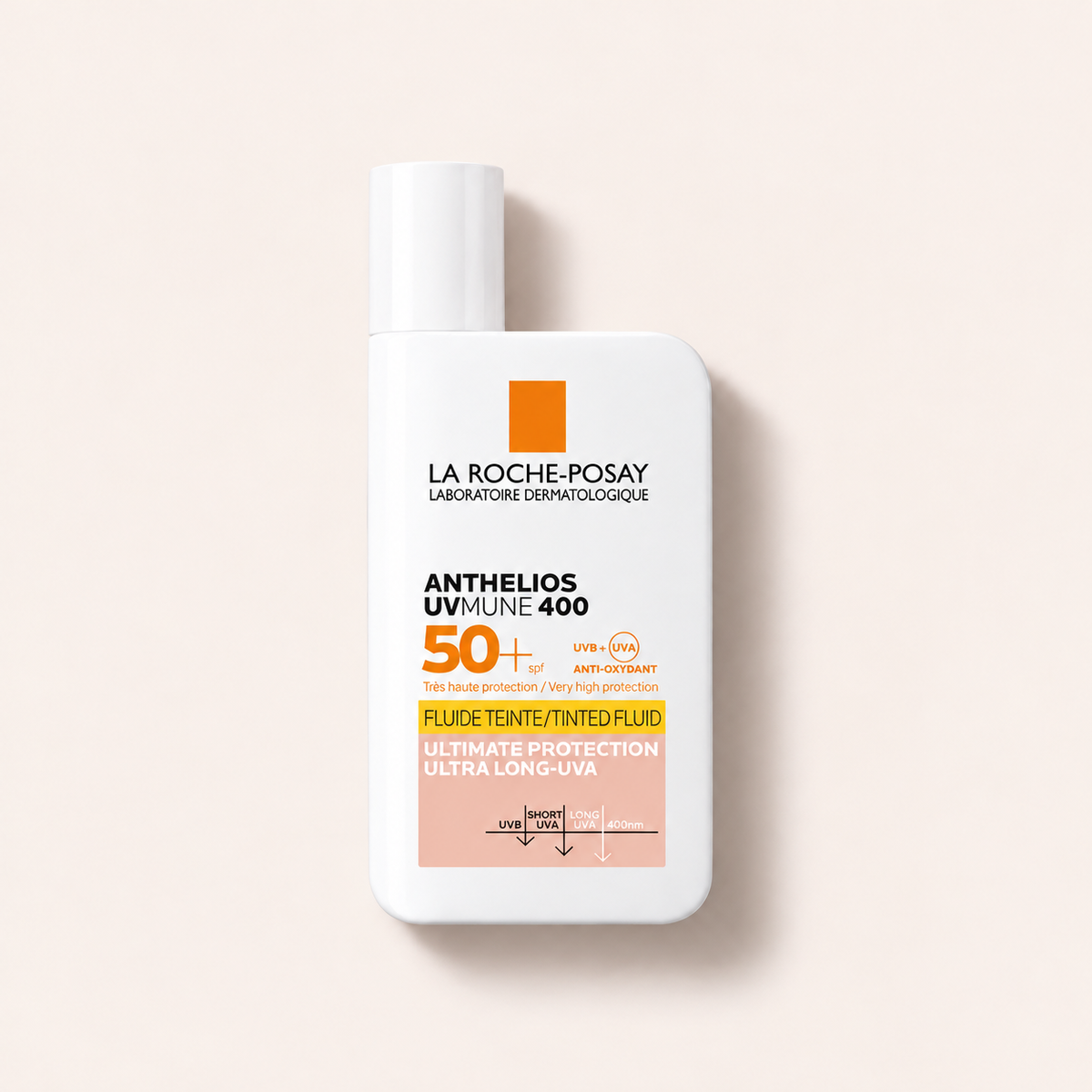 La Roche-Posay Anthelios UVMUNE 400 Tinted Fluid 50 ml – opalovací přípravek na obličej – MrRizz