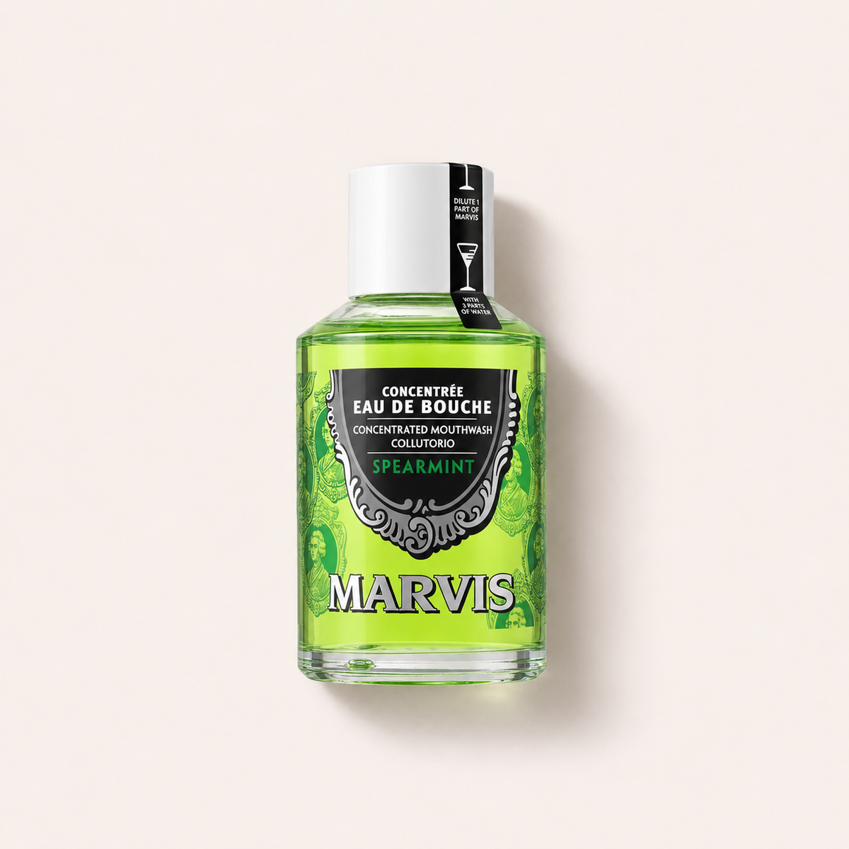 Marvis Spearmint Concentrated Mouthwash 120 ml – ústní voda – MrRizz