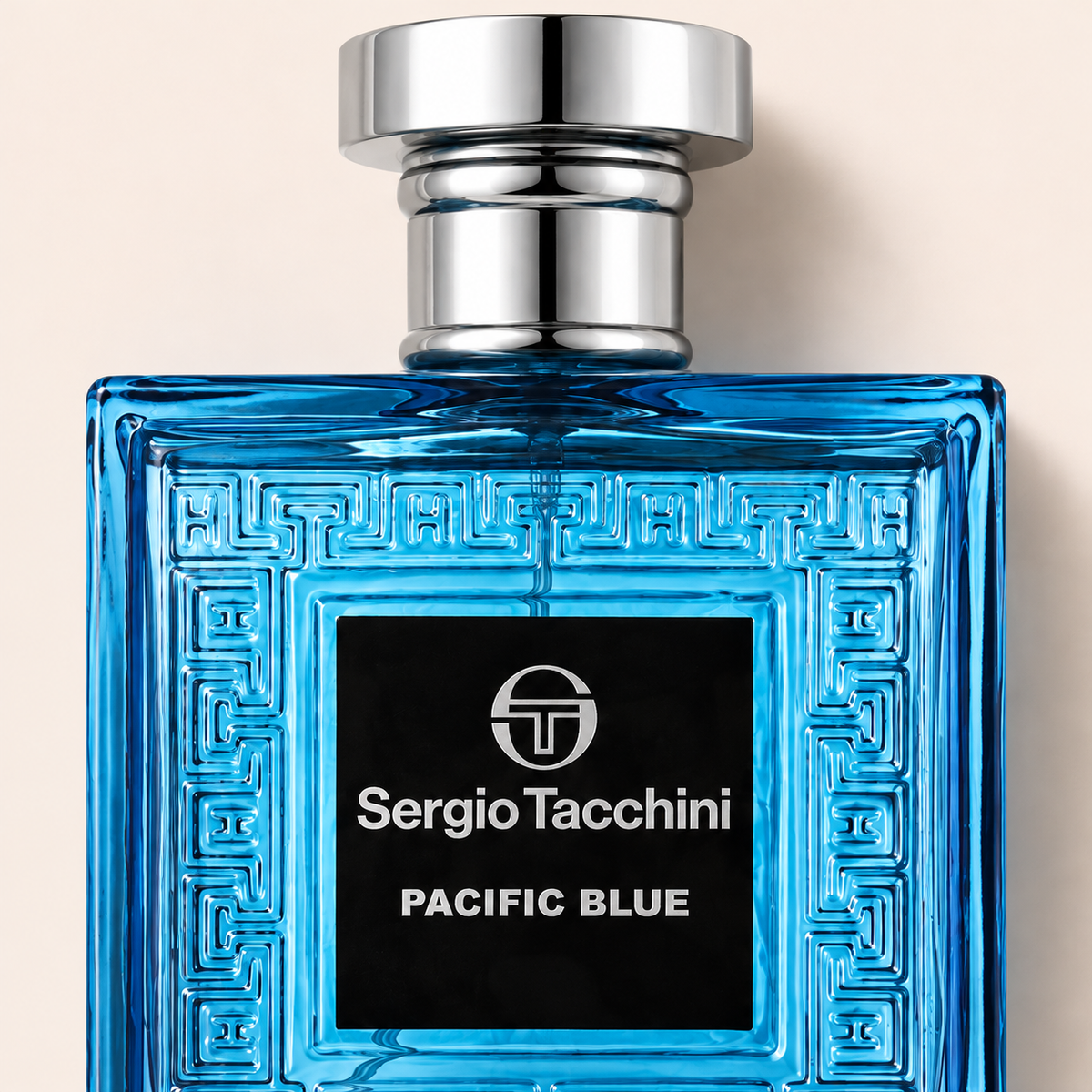 Sergio Tacchini Pacific Blue EDT 100 ml – detail flakonu