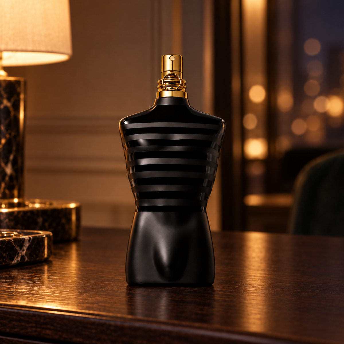 Jean Paul Gaultier Le Male Le Parfum Intense EDP 125 ml – produkt v prostředí