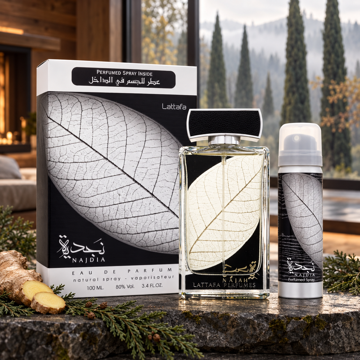 Lattafa Najdia EDP 100 ml – produkt v prostředí