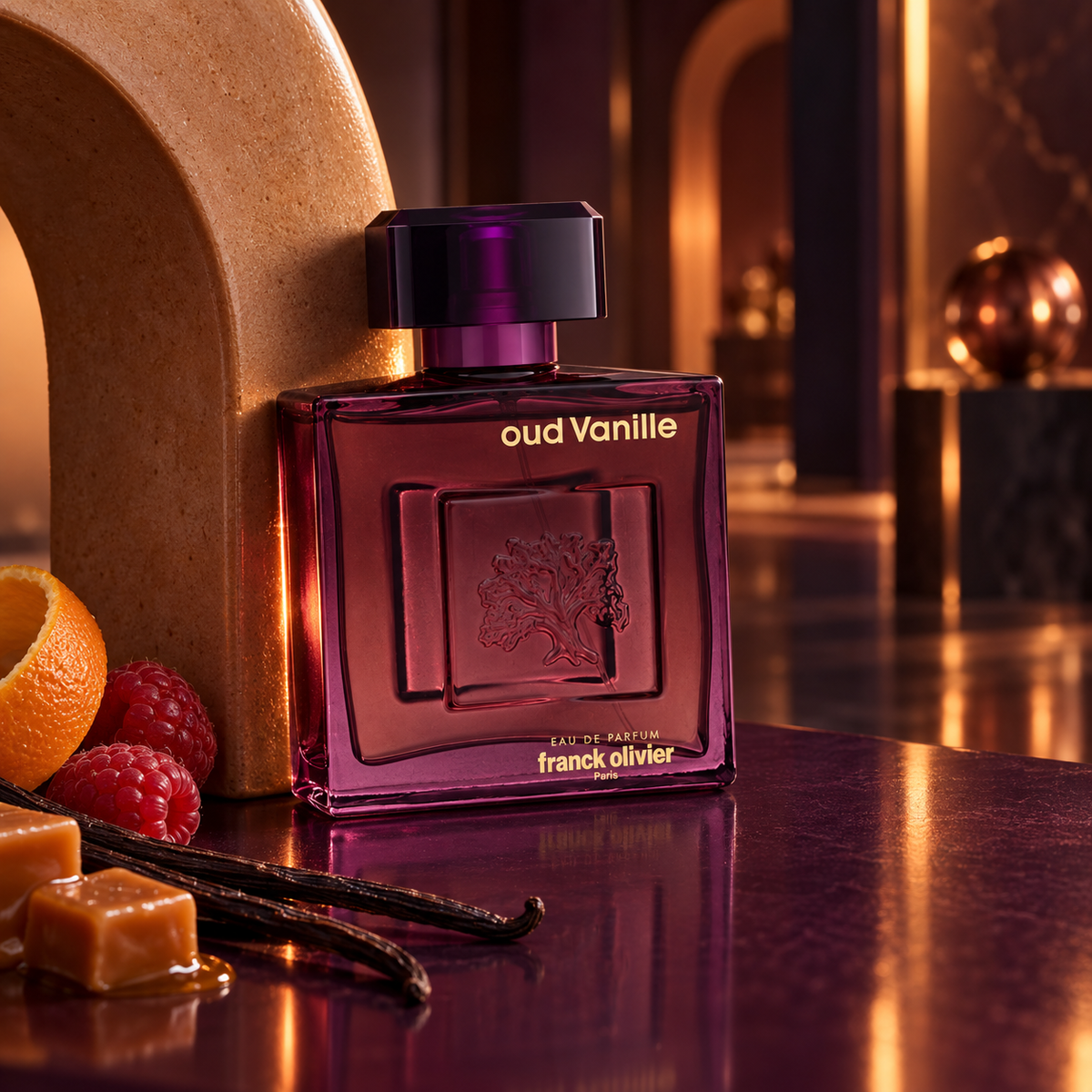 Franck Olivier Oud Vanille 100 ml – produkt v prostředí