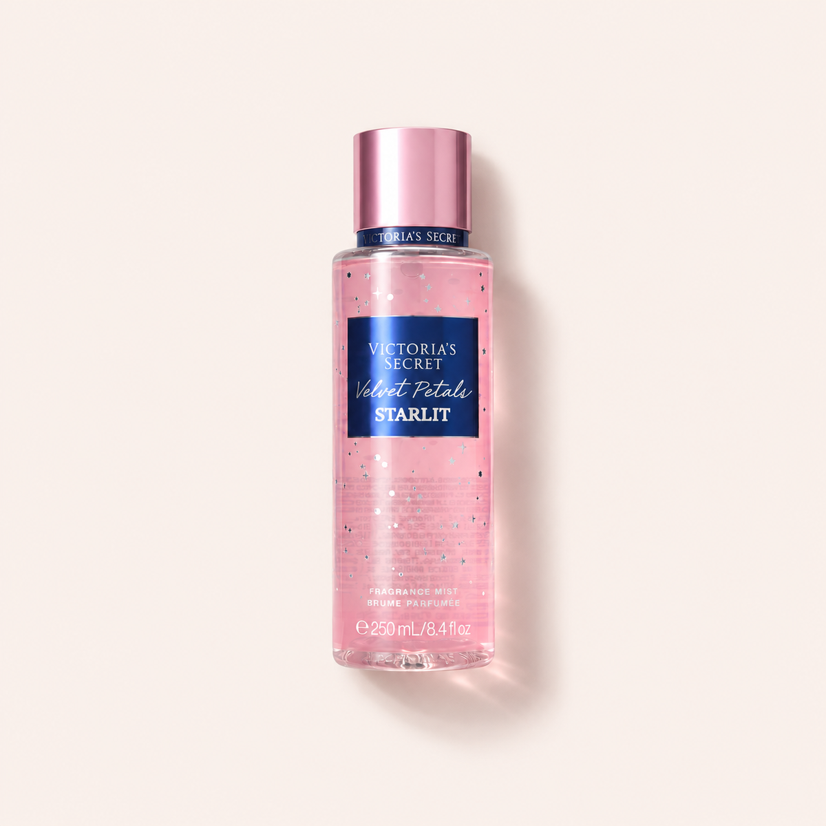 Victoria’s Secret Velvet Petals Starlit tělová mlha 250 ml na béžovém pozadí – MrRizz