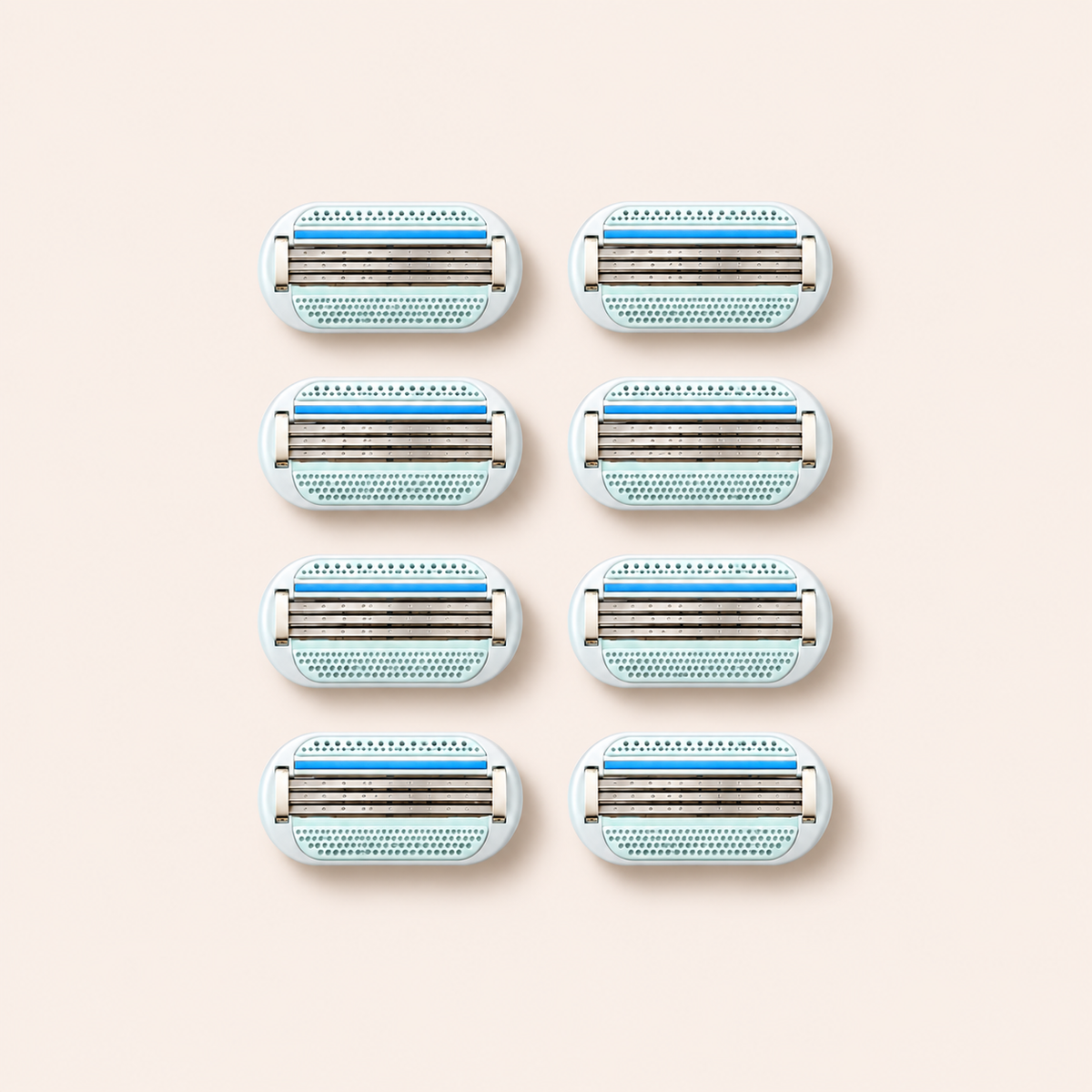 Gillette Venus Smooth náhradní hlavice 8 ks na béžovém pozadí – MrRizz