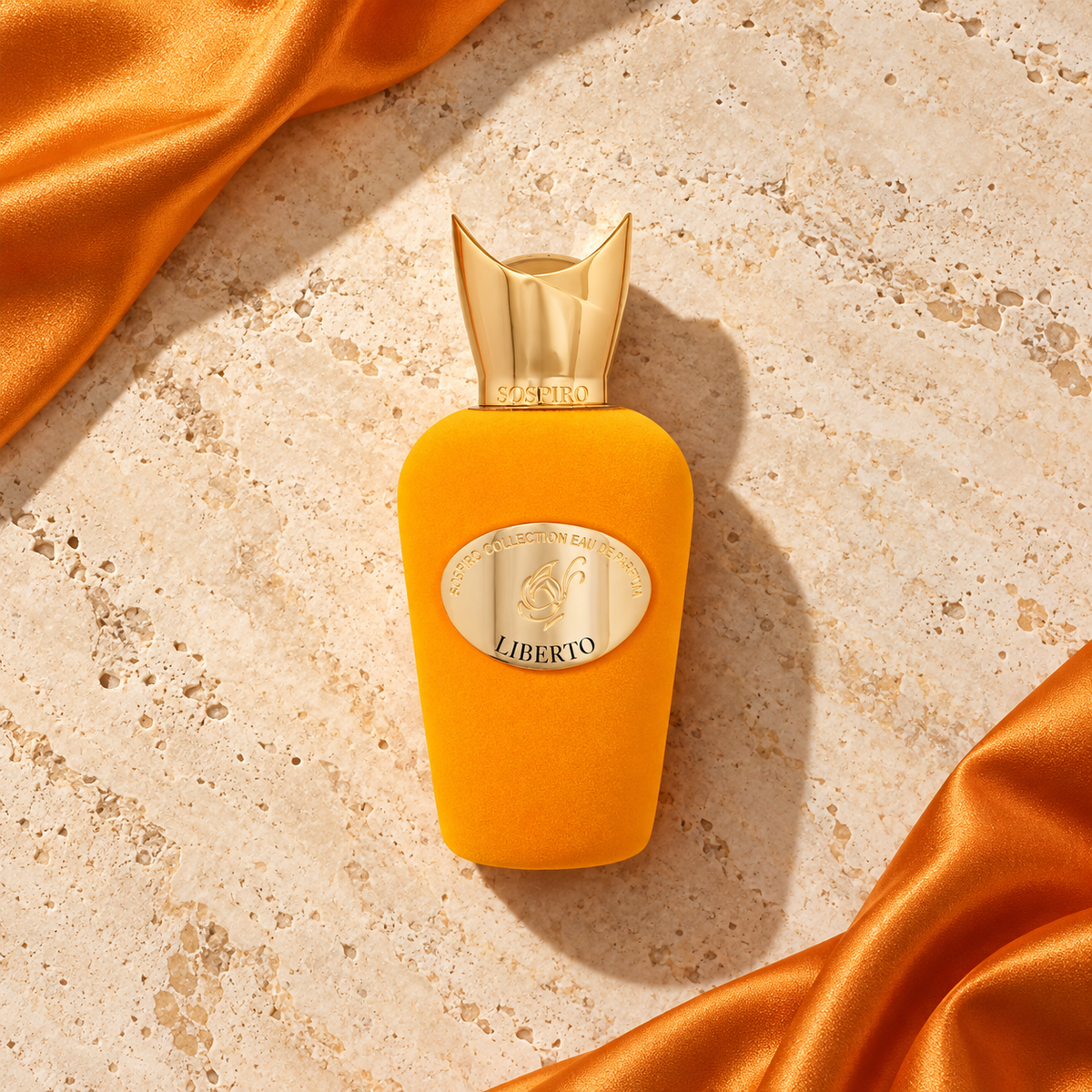 Sospiro Liberto 100 ml – parfém v prostředí, pohled shora s bočním stínem