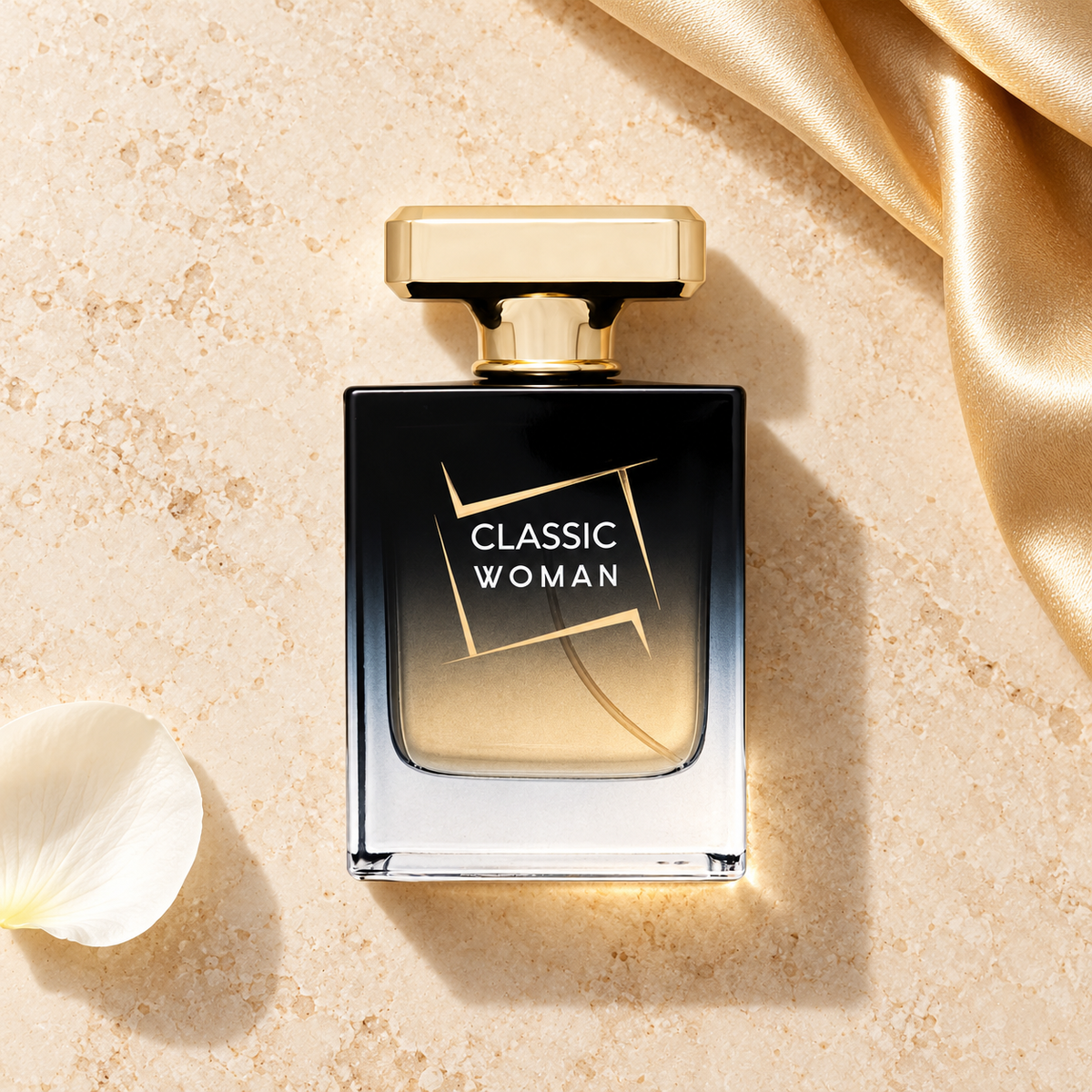 New Brand Parfums Prestige Classic Woman EDP 100 ml – parfém v prostředí, pohled shora s bočním stínem