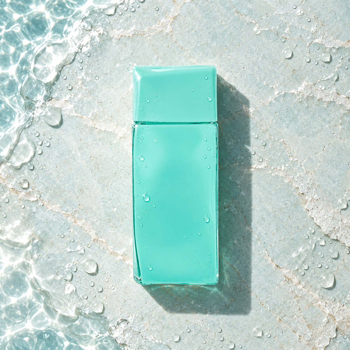 KENZO Aqua Kenzo pour Femme 50 ml – parfém v prostředí, pohled shora s bočním stínem