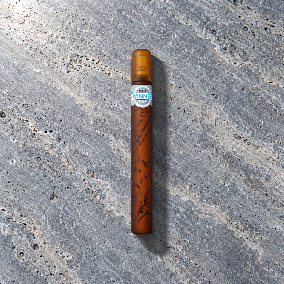 Cuba Winner 35 ml – parfém v prostředí, pohled shora s bočním stínem