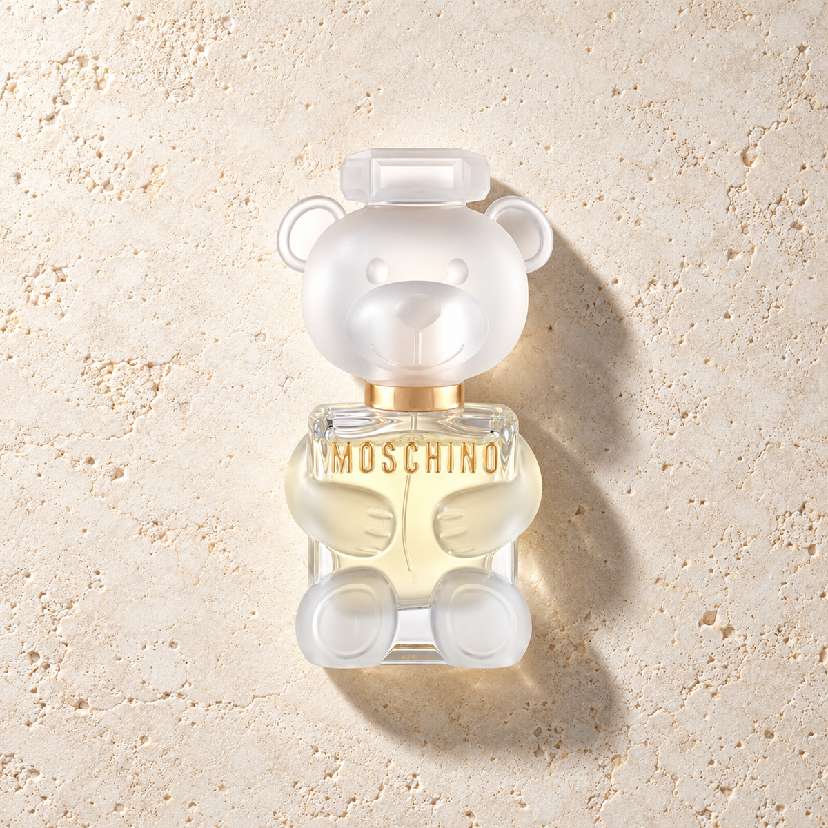 Moschino Toy 2 EDP 30 ml – parfém v prostředí, pohled shora s bočním stínem