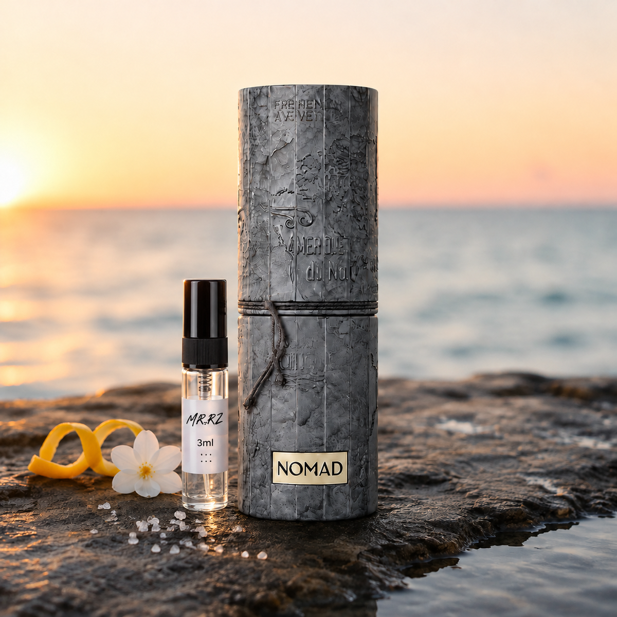 French Avenue Nomad – původní prostředí s lahvičkou vzorku MrRizz