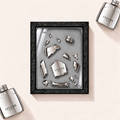 Parfemovy obraz Montblanc Legend Elixir v cernem ramu - ilustracni fotografie