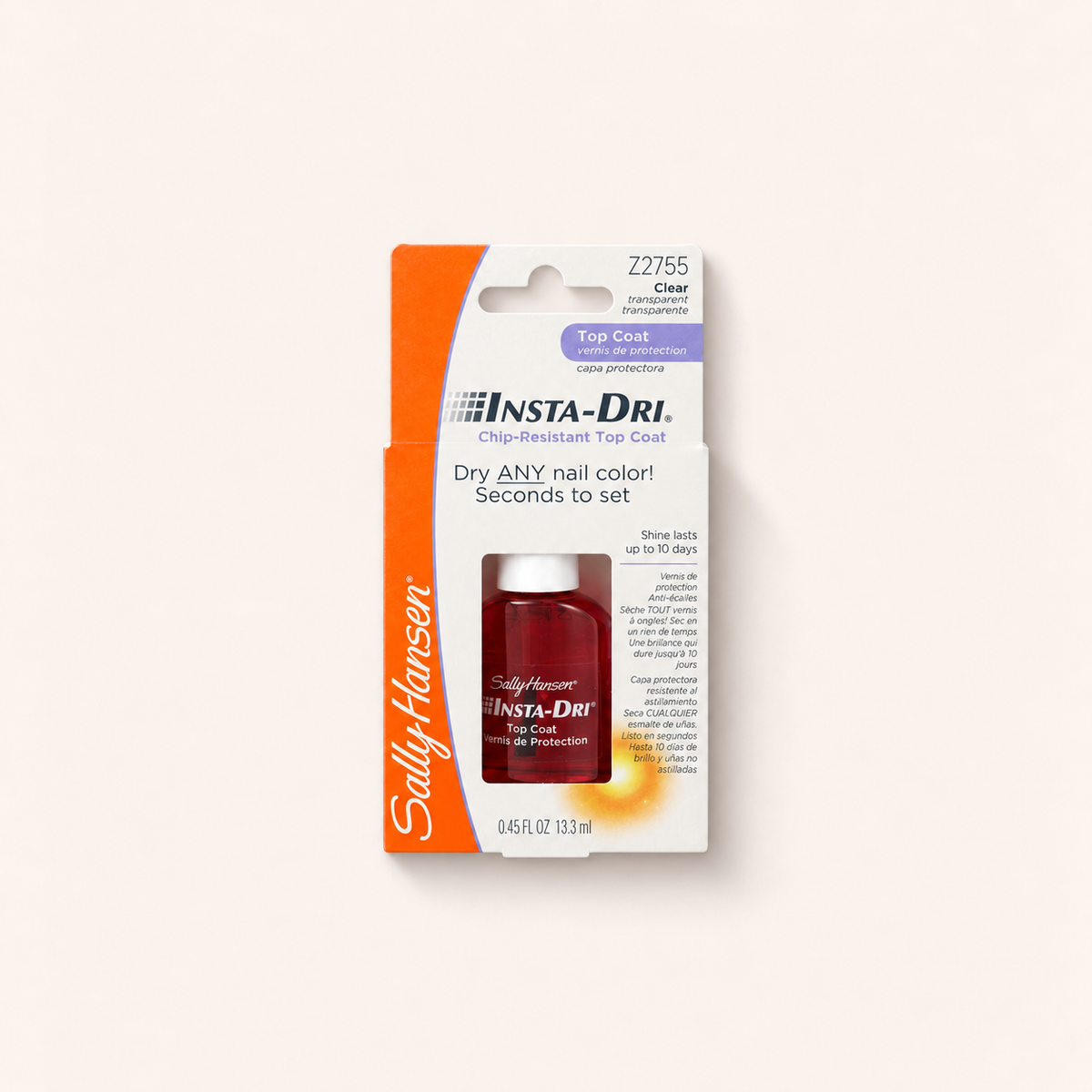 Sally Hansen Insta-Dri Chip-Resistant Top Coat 13,3 ml – lak na nehty – MrRizz