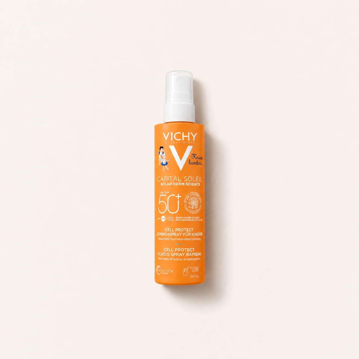 Vichy Capital Soleil Kids Cell Protect Water Fluid Spray 200 ml – opalovací přípravek na tělo – MrRizz