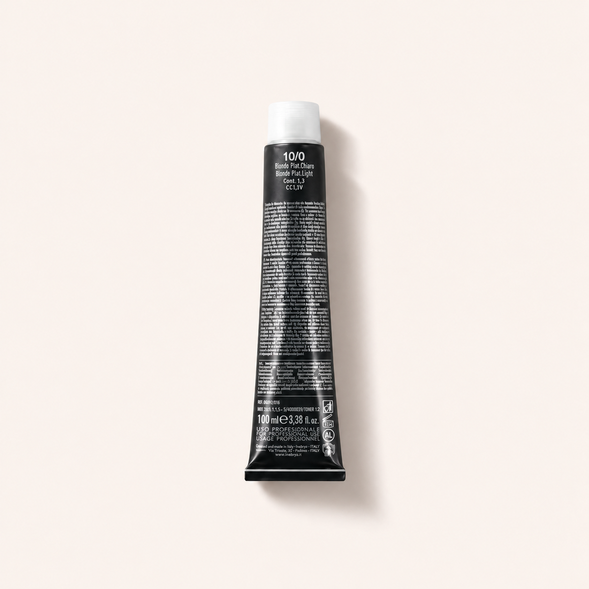 Inebrya Color, barva na vlasy 100 ml, odstín 10/0 Platinum Blonde – MrRizz