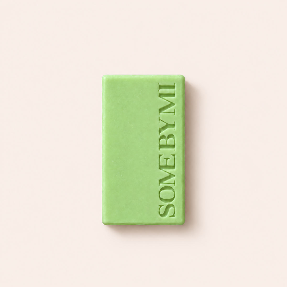 Zelené čisticí mýdlo Some By Mi AHA BHA PHA 30 Days Miracle Cleansing Bar na béžovém pozadí – MrRizz