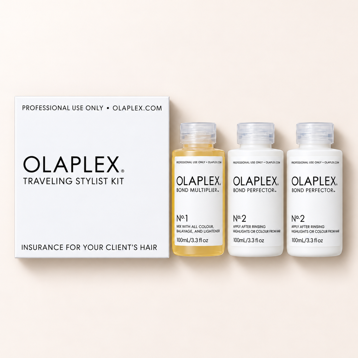 Sada Olaplex Traveling Stylist Kit – Bond Multiplier No. 1 100 ml a dva Bond Perfector No. 2 100 ml s krabičkou – MrRizz