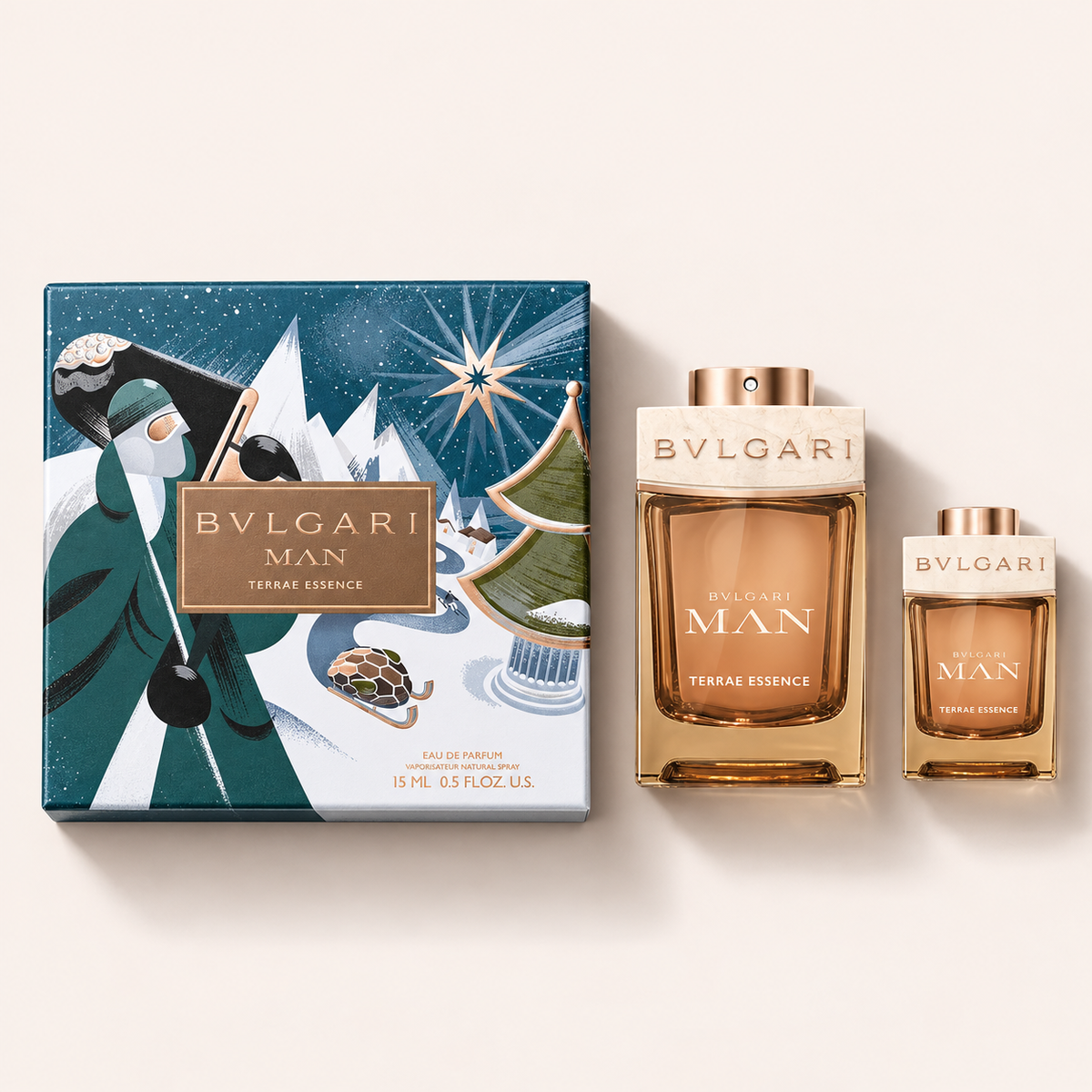Dárkový set Bvlgari MAN Terrae Essence EDP 100 ml a EDP 15 ml – MrRizz