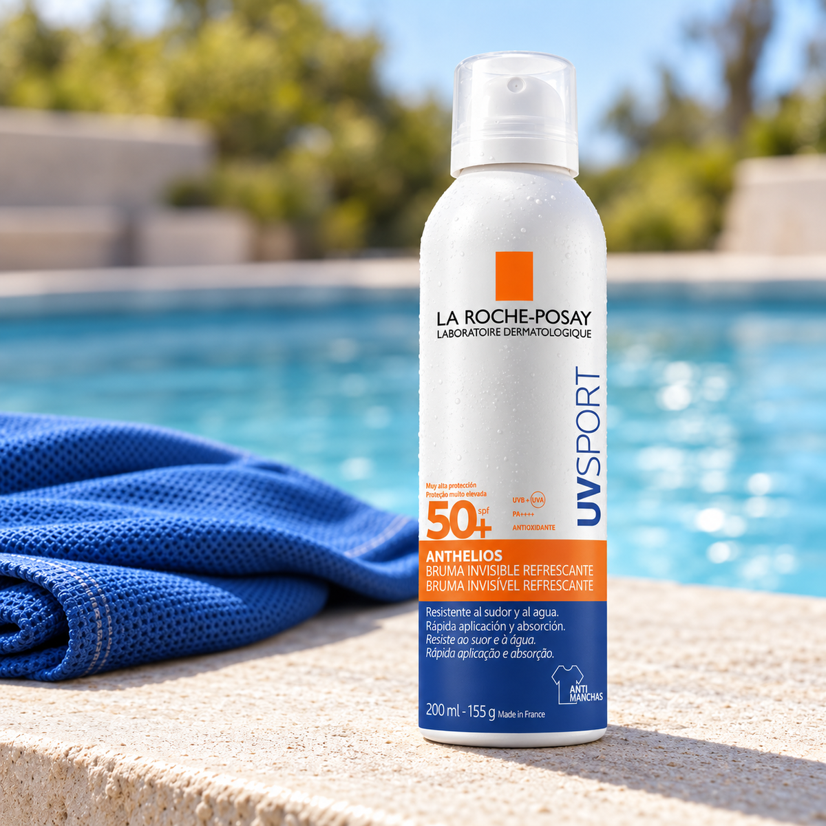 La Roche-Posay Anthelios UV Sport Invisible Refreshing Mist 200 ml – atmosférická fotografie – MrRizz