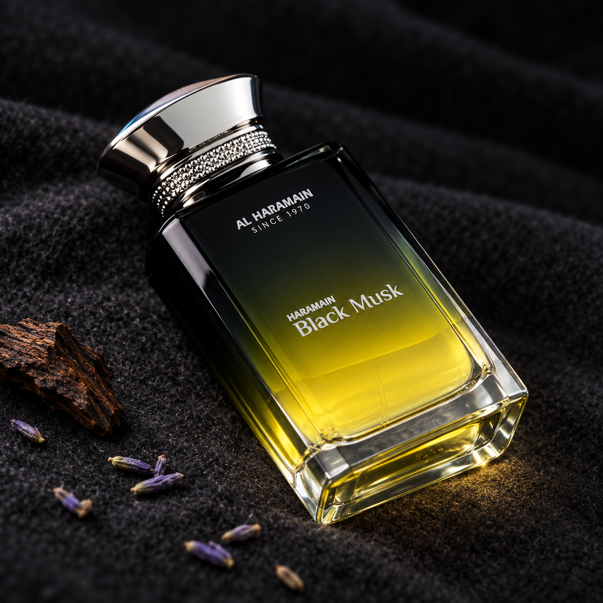 Al Haramain Haramain Black Musk EDP 100 ml – atmosférická fotografie – MrRizz