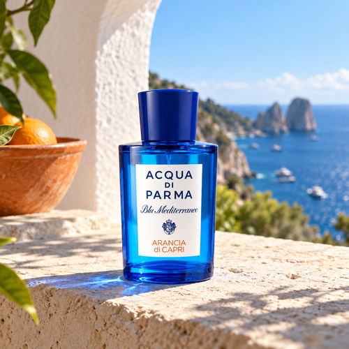 Acqua di Parma Blu Mediterraneo Arancia di Capri EDT 75 ml – atmosférická fotografie – MrRizz