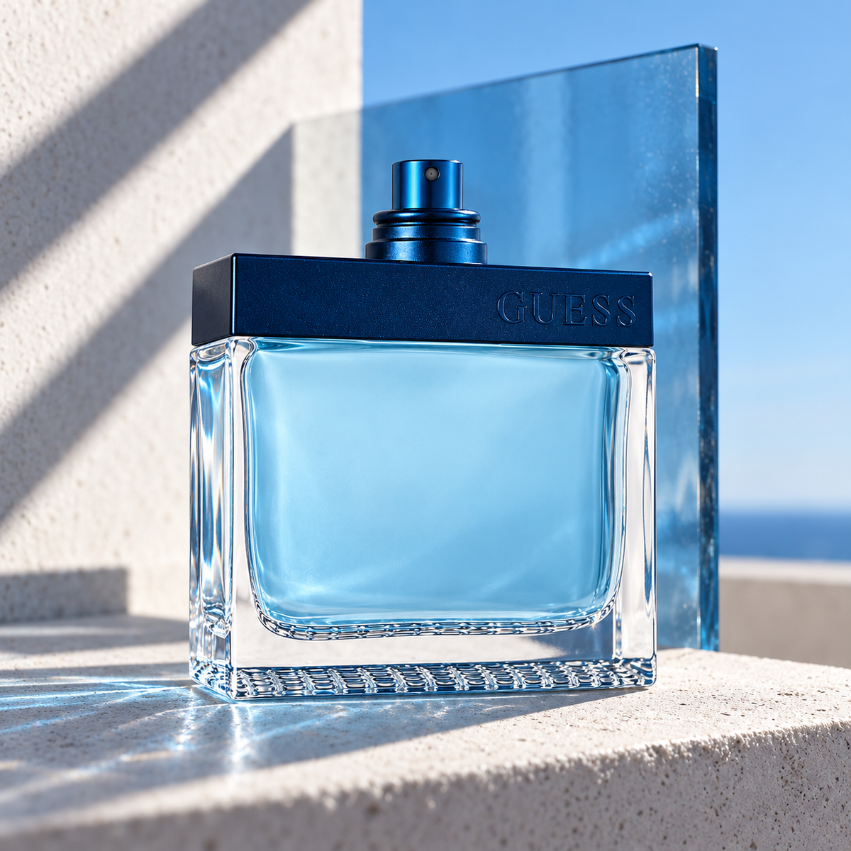 GUESS Seductive Homme Blue 100 ml – atmosférická fotografie – MrRizz