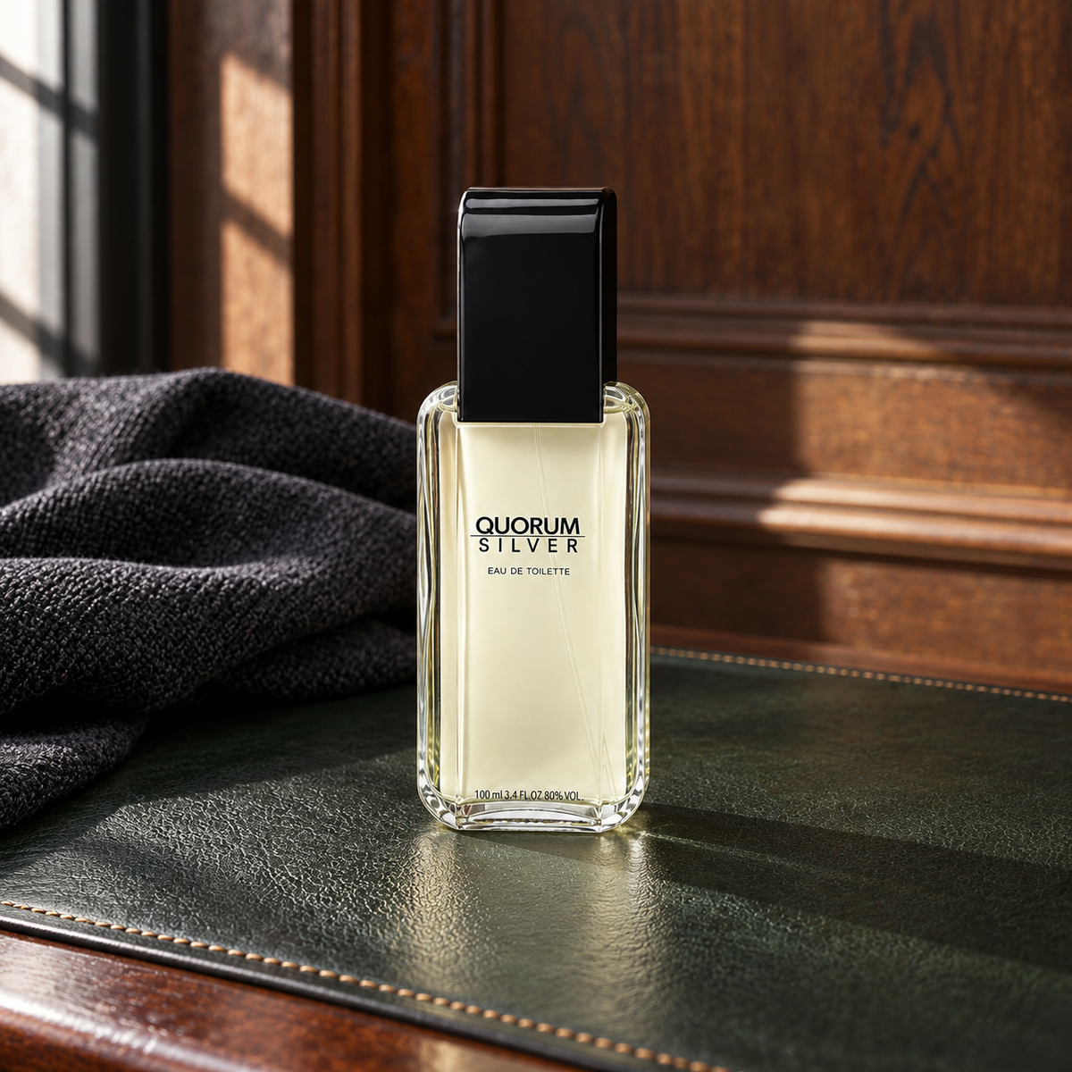 Antonio Puig Quorum Silver EDT 100 ml – atmosférická fotografie – MrRizz