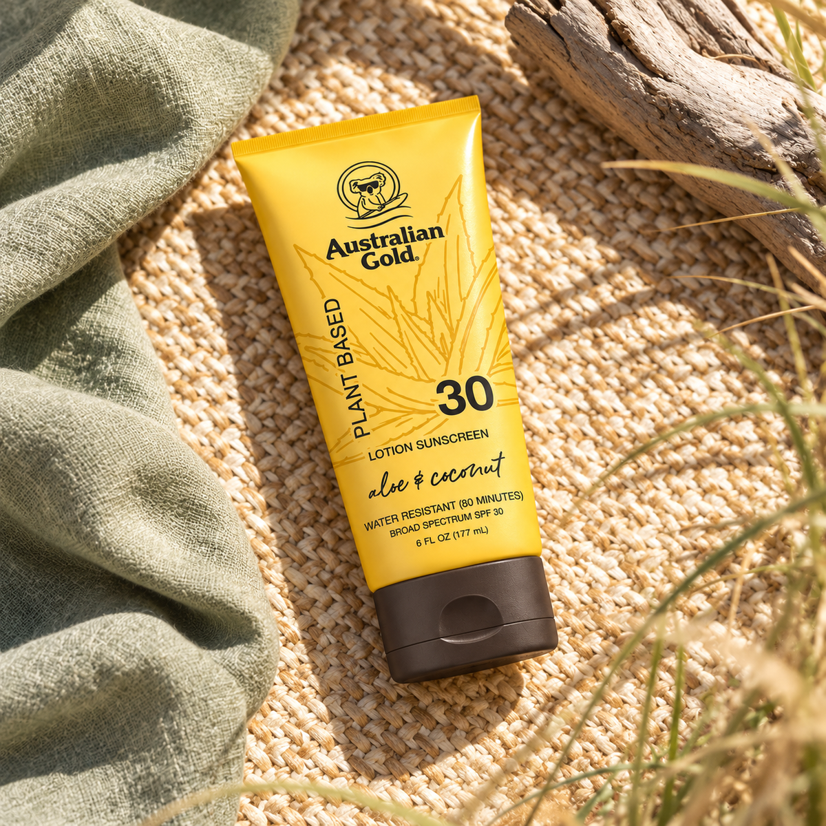 Australian Gold Plant Based Aloe & Coconut Lotion Sunscreen 177 ml – atmosférická fotografie – MrRizz