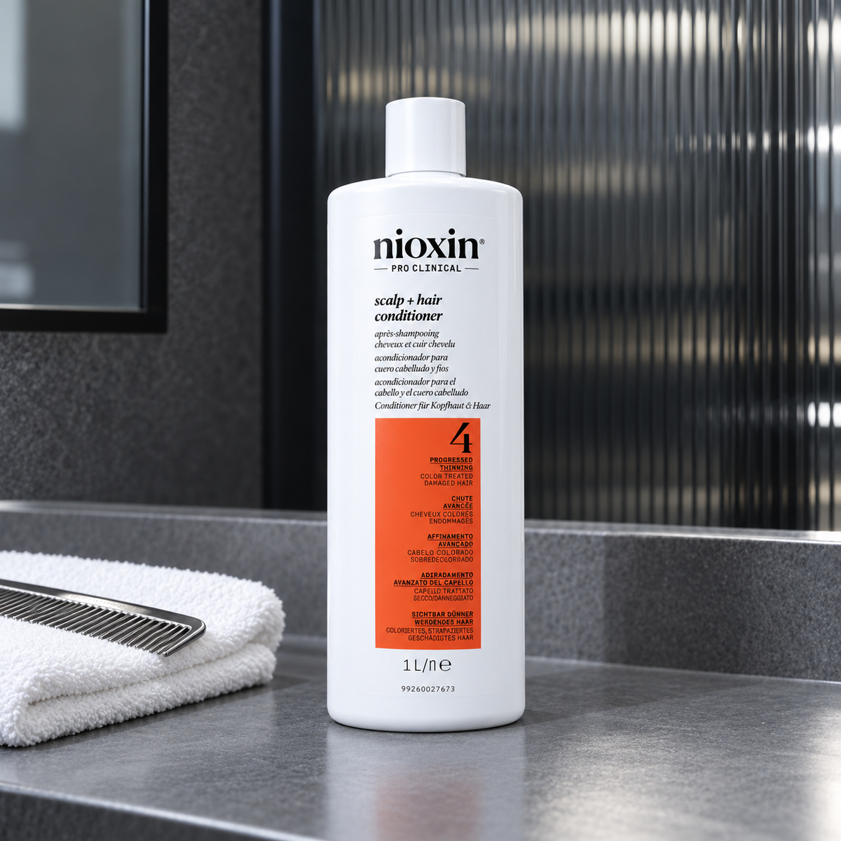 Nioxin System 4 Scalp + Hair Conditioner 1000 ml – atmosférická fotografie – MrRizz