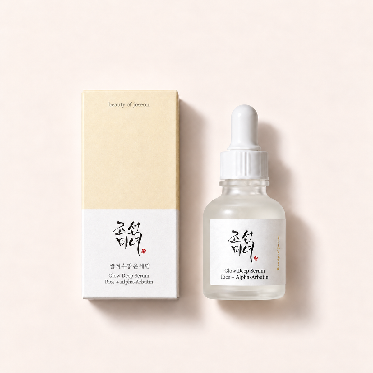 Beauty of Joseon Glow Deep Serum Rice + Alpha-Arbutin 30 ml s krabičkou, pohled shora – MrRizz