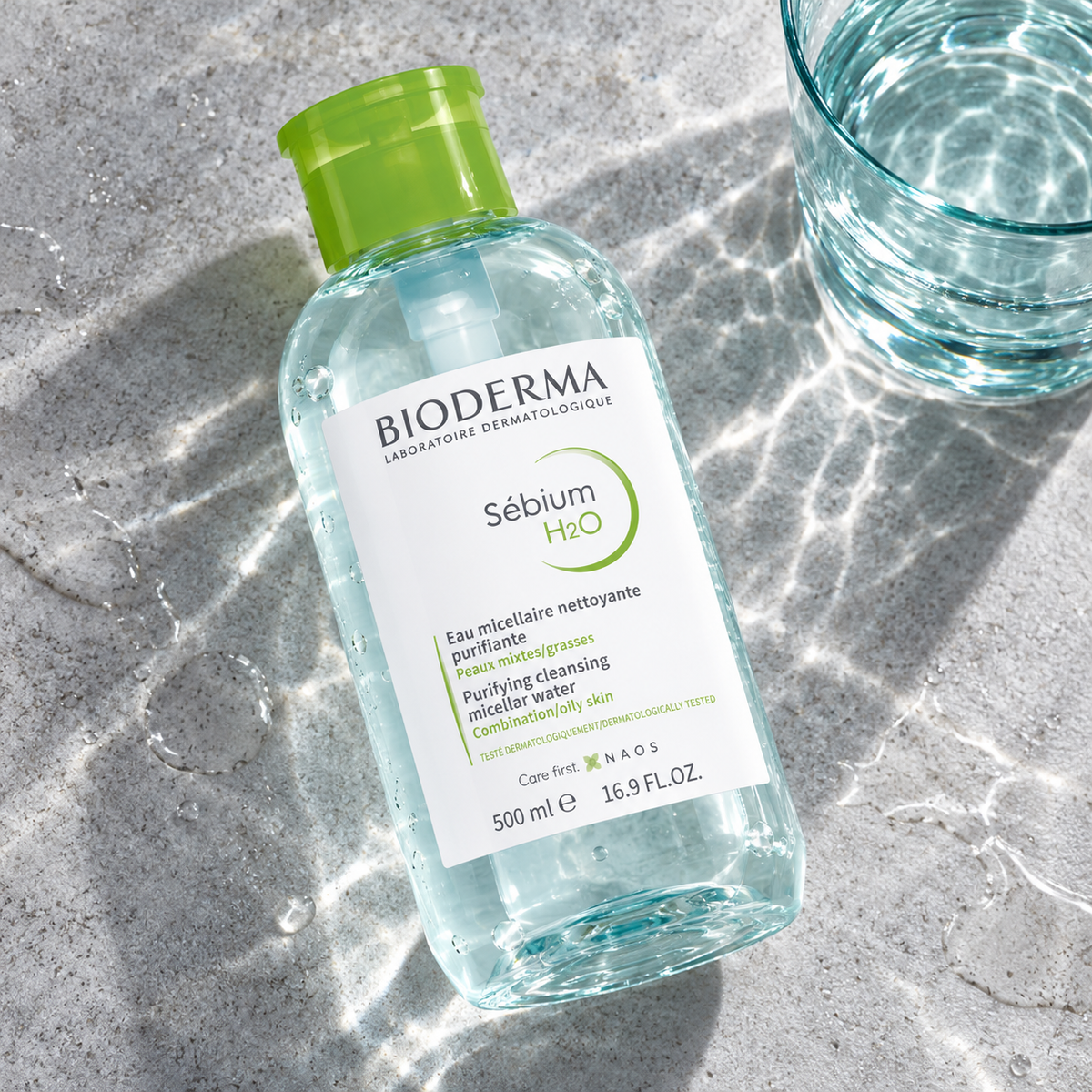 BIODERMA Sébium H2O 500 ml – atmosférická fotografie – MrRizz
