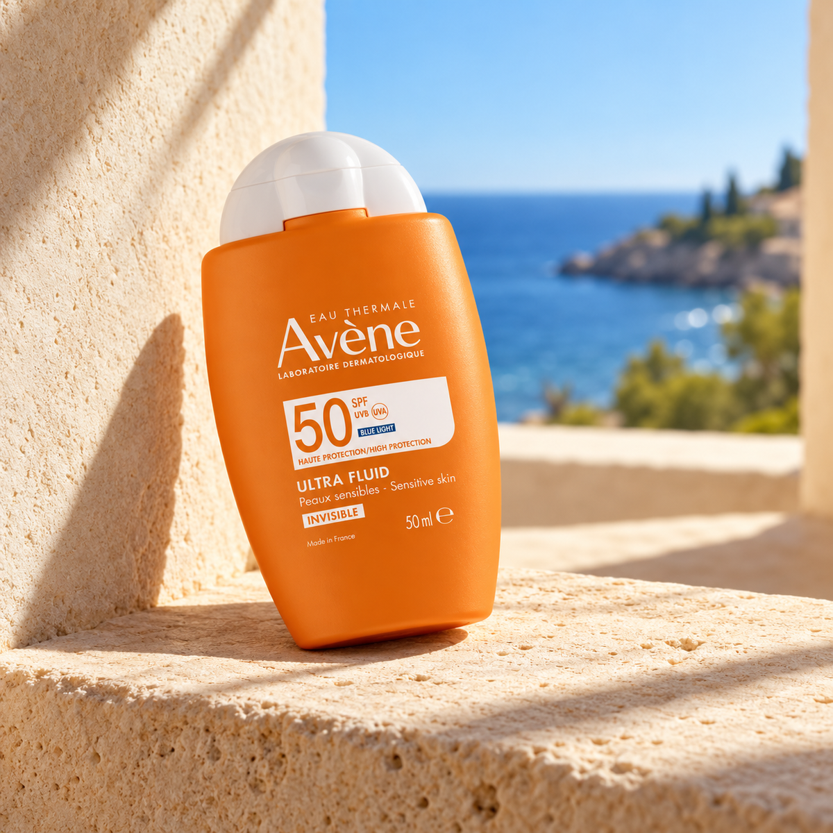 Avene Sun Ultra Fluid Invisible 50 ml – atmosférická fotografie – MrRizz