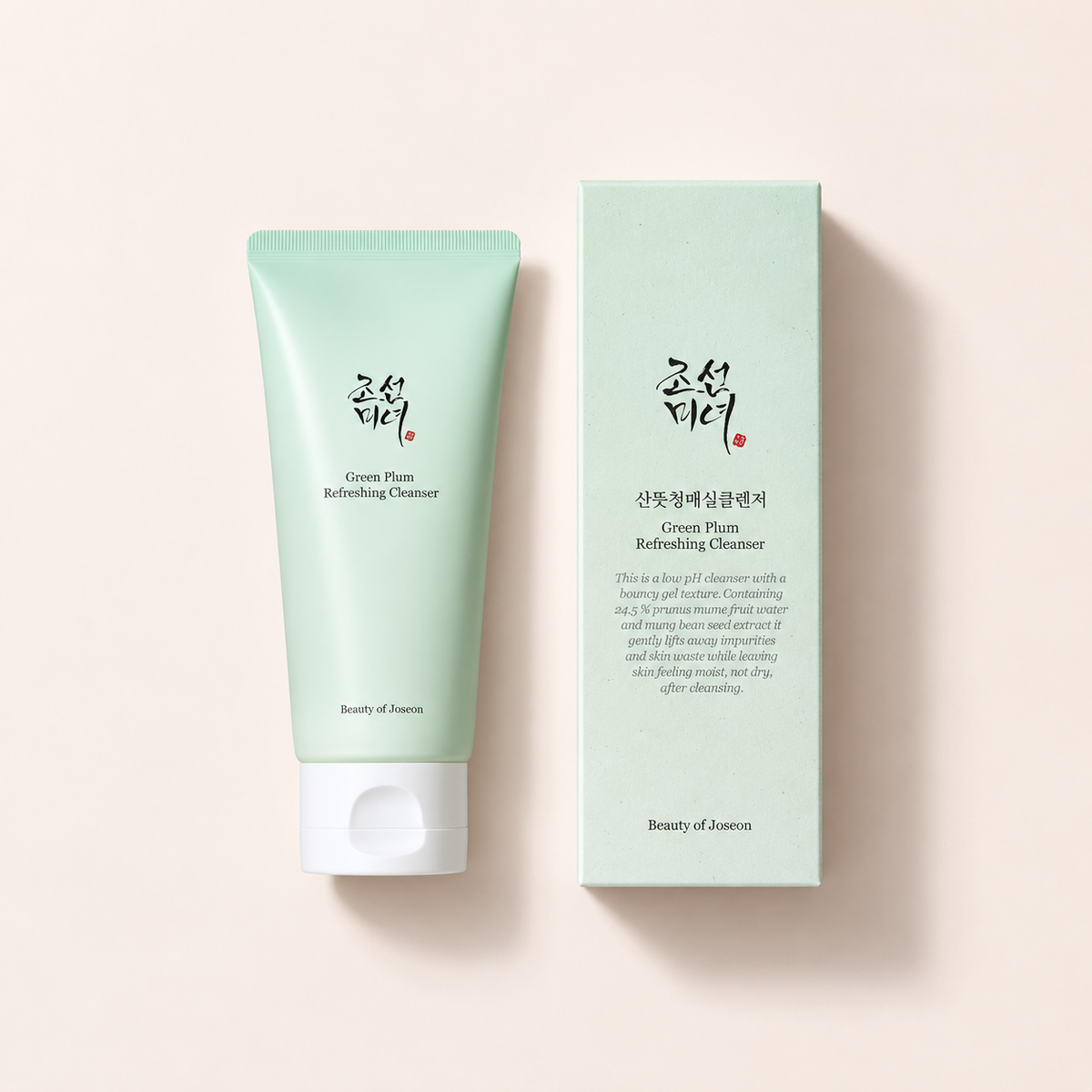 Beauty of Joseon Green Plum Refreshing Cleanser 100 ml s krabičkou, pohled shora – MrRizz