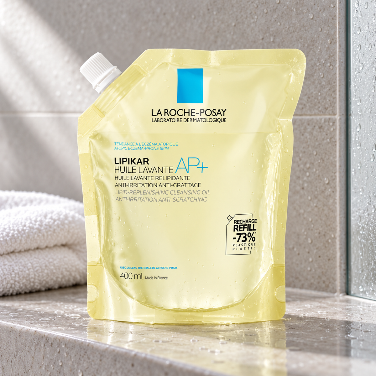 La Roche-Posay Lipikar Cleansing Oil AP+ 400 ml – atmosférická fotografie – MrRizz