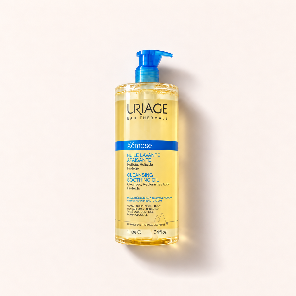 Uriage Xémose, zklidňující sprchový olej 1000 ml – MrRizz